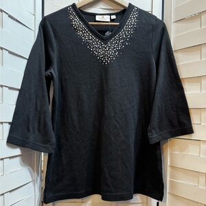 Quacker Factory Bejeweled Top